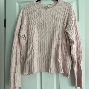 St John’s Bay light pink sweater. Size XL.